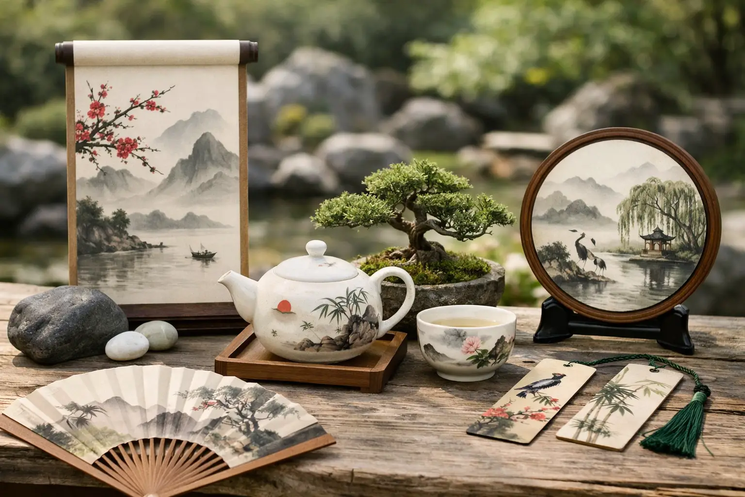 Gifts Inspired by Chinese Painting for Gardens