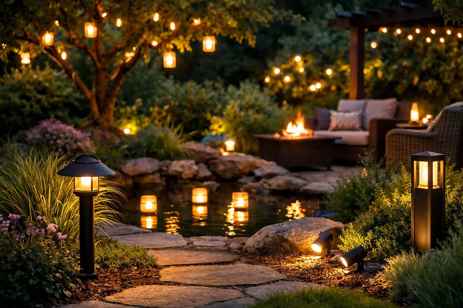 Outdoor Lighting for Garden Ambiance