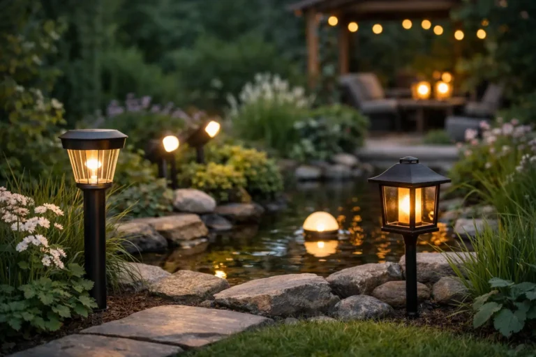 Solar Outdoor Lighting for a Living Garden