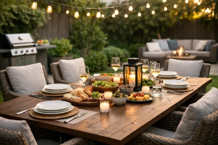 How to Arrange Outdoor Dining for Real Life